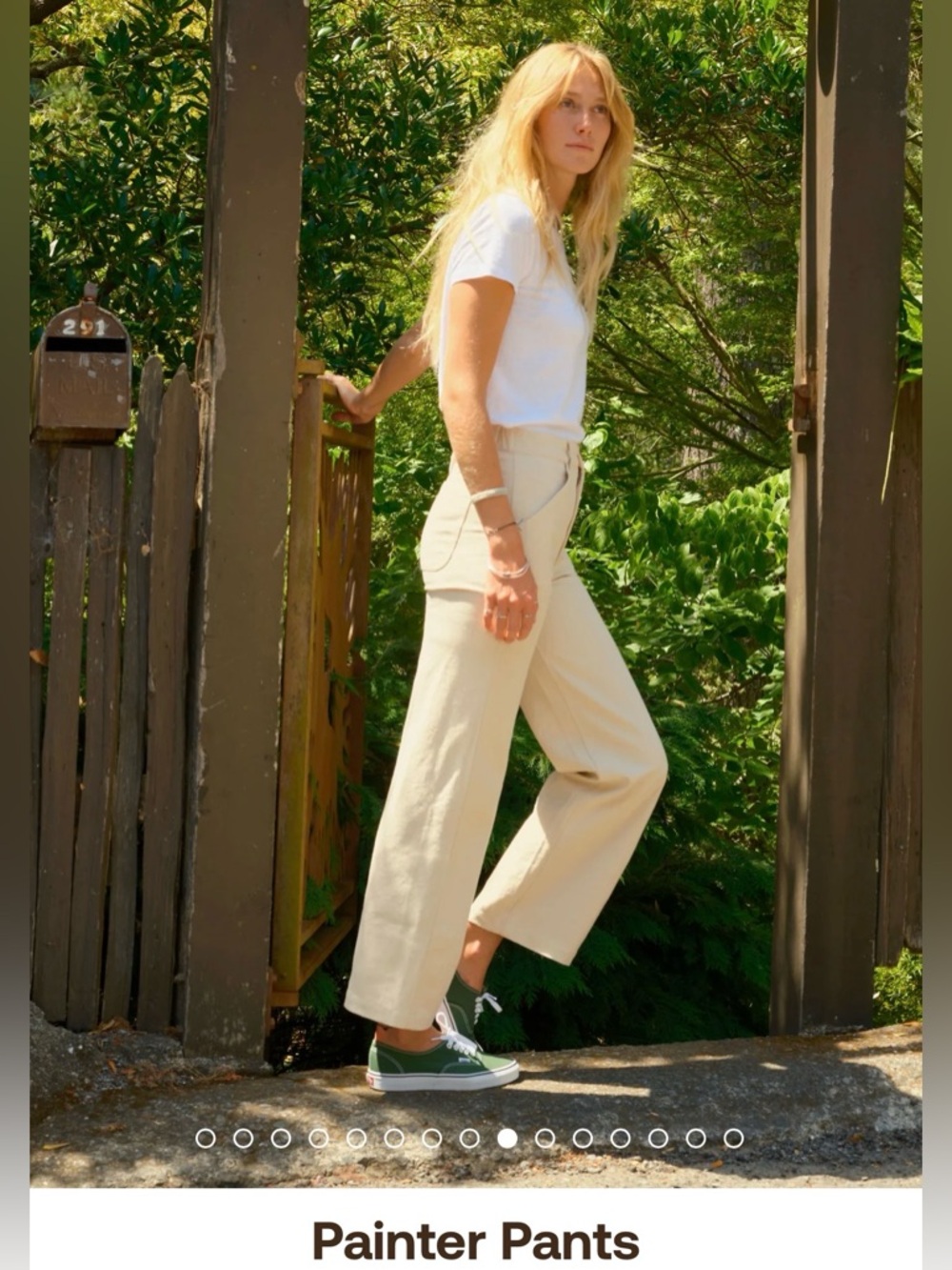 Mollusk Painter Pants - Cream Wide-Leg Women’s Pants - XS